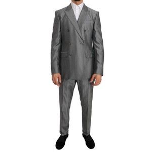 Dolce & Gabbana Black Stretch Crystal Bee Slim Fit Suit